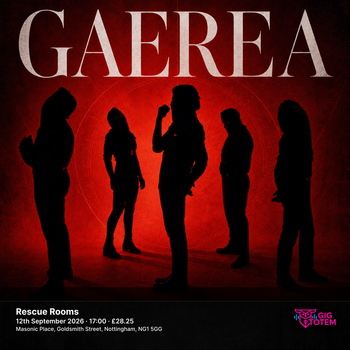 Gaerea Conjurer at Rescue Rooms on 12 September 2026 gig poster