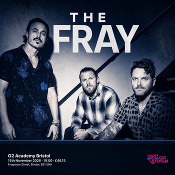 The Fray at O2 Academy Bristol on 15 November 2026 gig poster
