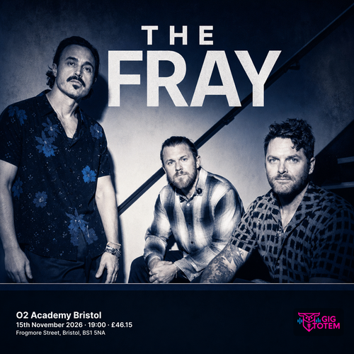 The Fray at O2 Academy Bristol on 15 November 2026 gig poster