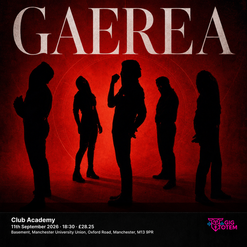Gaerea Conjurer at Club Academy on 11 September 2026 gig poster