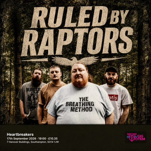 Ruled By Raptors Compounds at Heartbreakers on 17 September 2026 gig poster