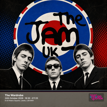 The Jam UK at The Wardrobe on 24 October 2026 gig poster