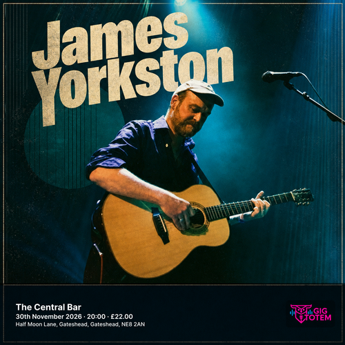 James Yorkston at The Central Bar on 30 November 2026 gig poster