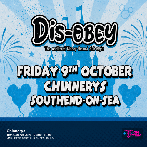 DISOBEY at Chinnerys on 10 October 2026 gig poster
