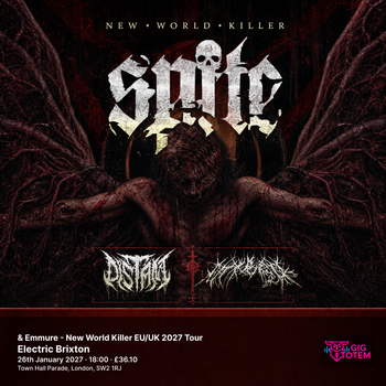 Spite & Emmure - New World Killer EU/UK 2027 Tour Spite, Emmure at Electric Brixton on 26 January 2027 gig poster
