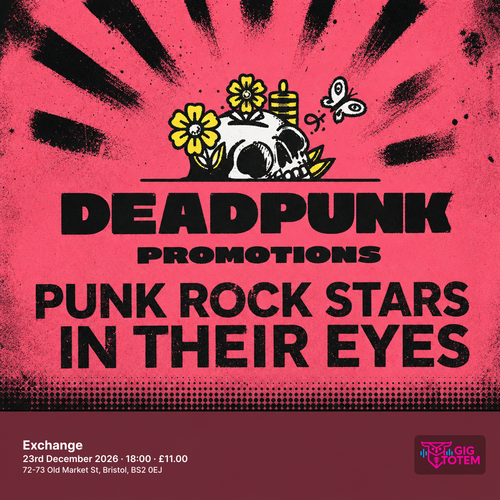Punk Rock Stars In Their Eyes at Exchange on 23 December 2026 gig poster