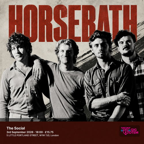 Horsebath at The Social on 3 September 2026 gig poster