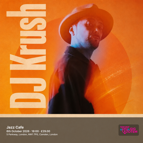 Dj Krush at Jazz Cafe on 6 October 2026 gig poster