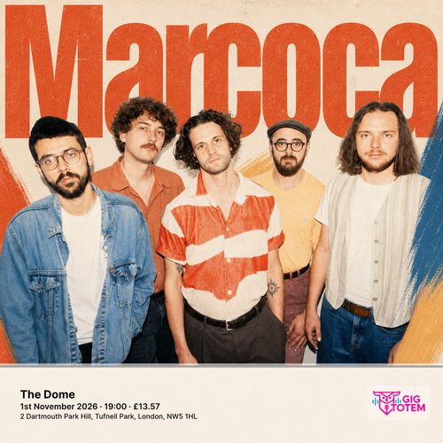 Marcoca at The Dome on 1 November 2026 gig poster