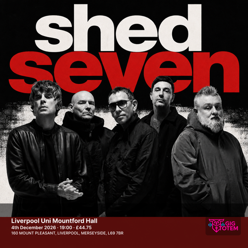 Shed Seven - SHEDCEMBER X Shed Seven, The Academic november 2026 to december 2026 tour poster