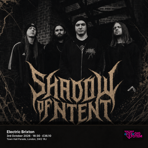 Shadow Of Intent at Electric Brixton on 3 October 2026 gig poster