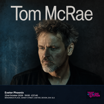 Tom McRae at Exeter Phoenix on 22 October 2026 gig poster