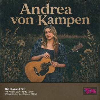 Andrea von Kampen at The Hug and Pint on 18 August 2026 gig poster