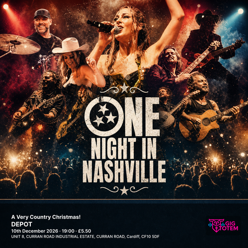 ONE NIGHT IN NASHVILLE- A Very Country Christmas! One Night in Nashville at DEPOT on 10 December 2026 gig poster