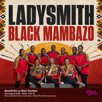 Ladysmith Black Mambazo at De La Warr Pavilion on 6 August 2026 gig poster