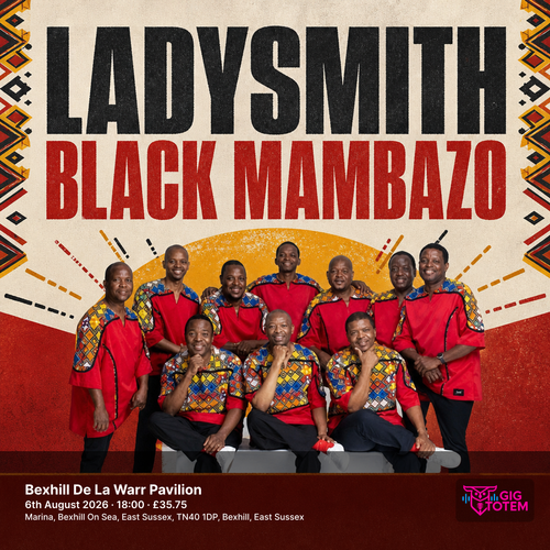 Ladysmith Black Mambazo at De La Warr Pavilion on 6 August 2026 gig poster