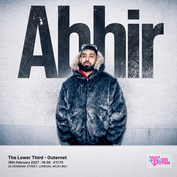 Abhir at The Lower Third on 18 February 2027 gig poster