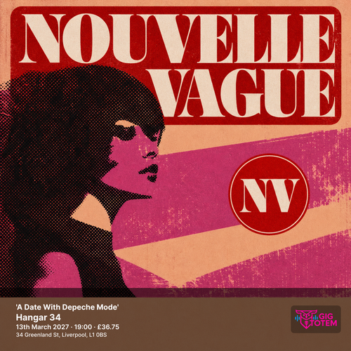 Nouvelle Vague at Hangar34 on 13 March 2027 gig poster