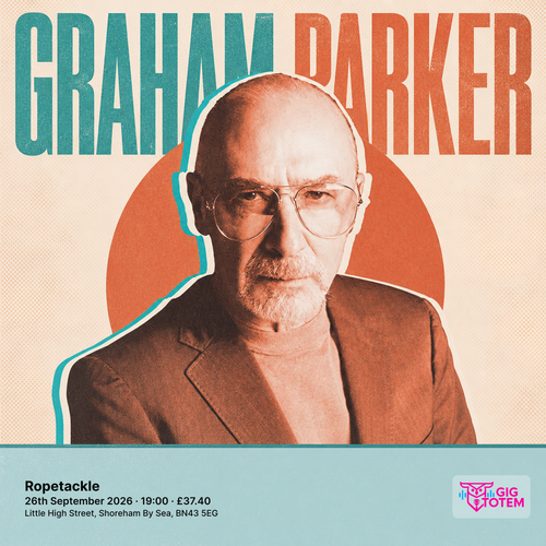 Graham Parker at Ropetackle on 26 September 2026 gig poster