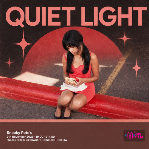 Quiet Light at Sneaky Pete's on 9 November 2026 gig poster