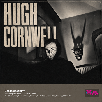 Hugh Cornwell at Docks Academy on 16 August 2026 gig poster