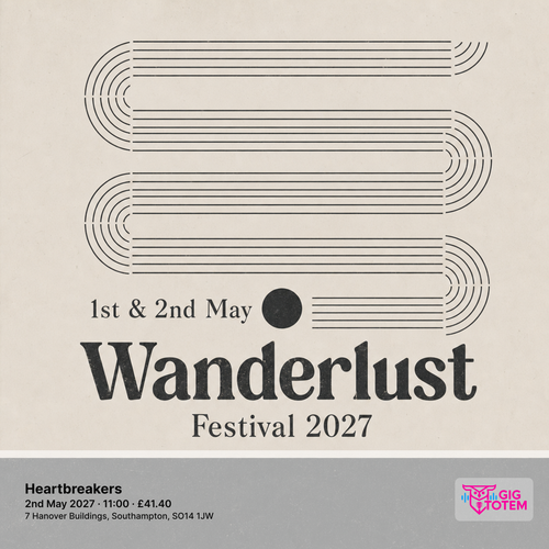 Wanderlust Festival 2027 at Heartbreakers on 2 May 2027 gig poster