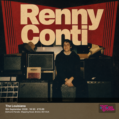 Renny Conti at The Louisiana on 9 September 2026 gig poster
