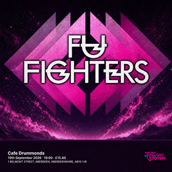 Fu Fighters at Cafe Drummonds on 19 September 2026 gig poster