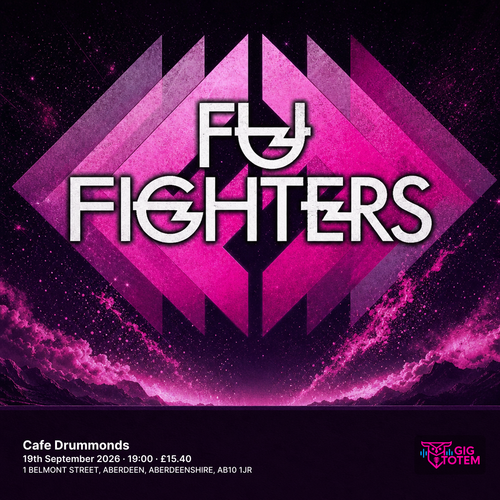Fu Fighters at Cafe Drummonds on 19 September 2026 gig poster