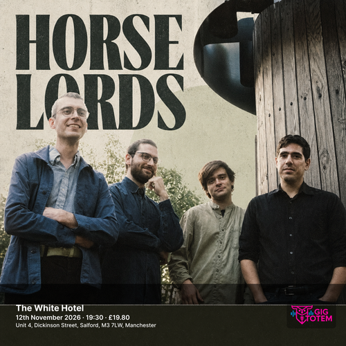 Horse Lords at The White Hotel on 12 November 2026 gig poster