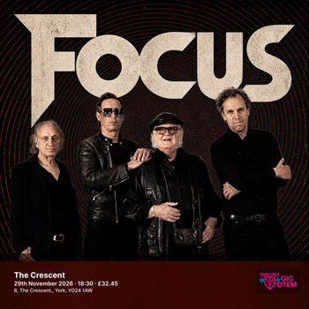 Focus at The Crescent on 29 November 2026 gig poster