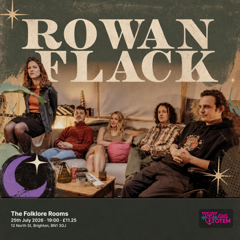 Rowan Flack at The Folklore Rooms on 25 July 2026 gig poster