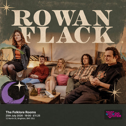 Rowan Flack at The Folklore Rooms on 25 July 2026 gig poster