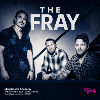 The Fray at Manchester Academy on 19 November 2026 gig poster
