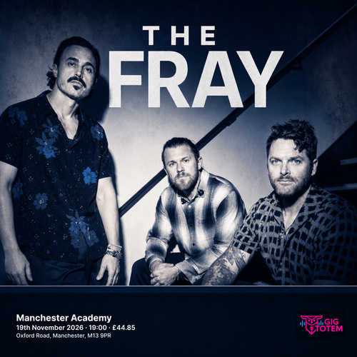 The Fray at Manchester Academy on 19 November 2026 gig poster