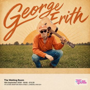 George Erith at The Waiting Room on 16 September 2026 gig poster