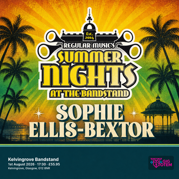Sophie Ellis-Bextor at Kelvingrove Bandstand on 1 August 2026 gig poster