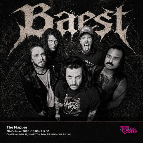 Baest at The Flapper on 7 October 2026 gig poster