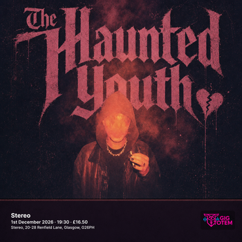 The Haunted Youth at Stereo on 1 December 2026 gig poster