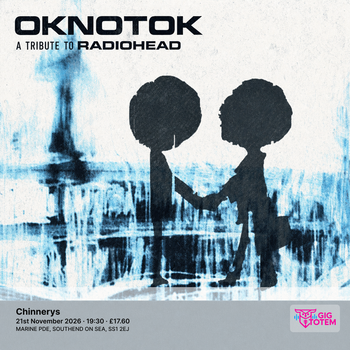 OKNOTOK RADIOHEAD TRIBUTE at Chinnerys on 21 November 2026 gig poster