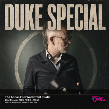 Duke Special at The Adrian Flux Waterfront Studio on 23 October 2026 gig poster