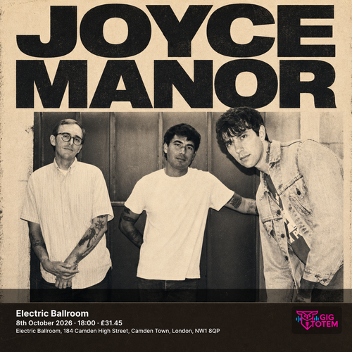 Joyce Manor at Electric Ballroom on 8 October 2026 gig poster