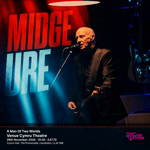 Midge Ure - A Man Of Two Worlds Midge Ure at Venue Cymru Theatre on 26 November 2026 gig poster