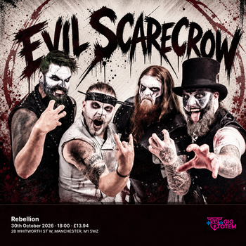 Evil Scarecrow Mother Vulture at Rebellion on 30 October 2026 gig poster