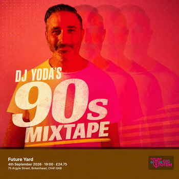 DJ Yoda's 90s Mixtape at Future Yard on 4 September 2026 gig poster