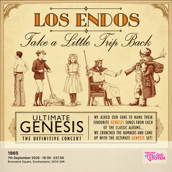 Los Endos - Ultimate Genesis at 1865 on 7 September 2026 gig poster