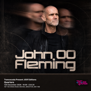 Trancecoda Present J00f Editions John 00 Fleming, John Askew at Quarters on 12 December 2026 gig poster