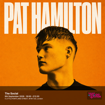 Pat Hamilton at The Social on 9 September 2026 gig poster