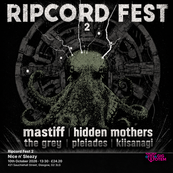Ripcord Fest 2 Mastiff, The Grey at Nice n' Sleazy on 10 October 2026 gig poster