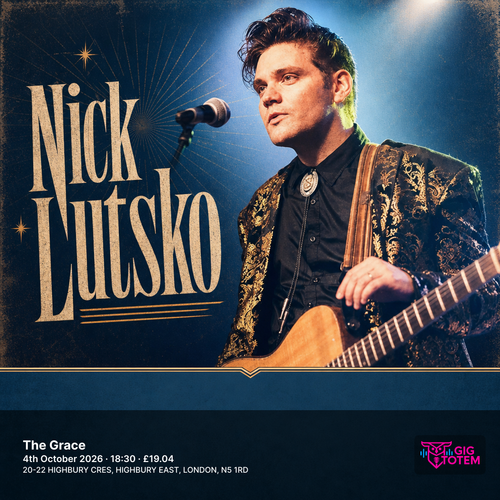 Nick Lutsko at The Grace on 4 October 2026 gig poster